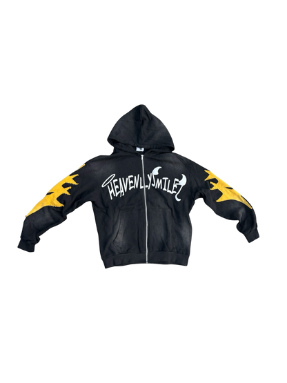BLACK LIGHTNING ZIP-UP